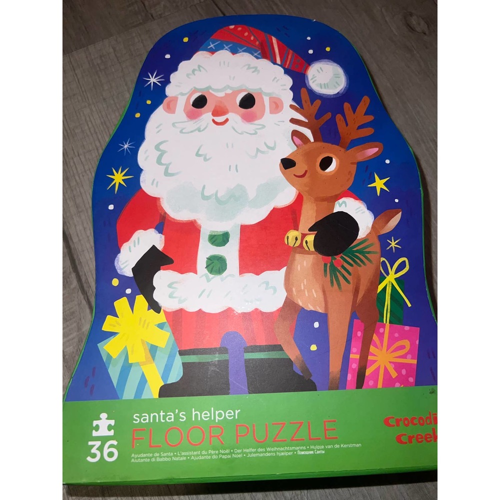 Santa's helper Crocodile Creek 36 pc Floor puzzle